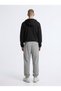Regular Fit Elastic Leg Gray Tracksuit - 2
