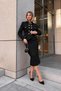 Gold Button Detailed Jacket and Midi Skirt Tweed Set - 4