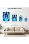 Luffy Blue Flame One Piece Anime Metal Poster - Magnetic Wall Art Print - 7