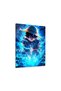Luffy Blue Flame One Piece Anime Metal Poster - Magnetic Wall Art Print - 2