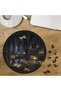 The Wizard's Library Design Custom Cut Round 272 Piece Wooden Puzzle Mpda756
