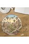 Cappadocia Fairy Chimneys - Special Cut Round 272 Piece Wooden Puzzle with Colorful Balloons Design Mpda834