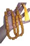 Original Oven-Fried Antique Crimped Amber 15*20 mm Large Collectible XXXL Prayer Beads - 8