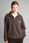 Relaxed Fit Half-Zip Embroidered Thessaloniki Fabric Sweatshirt J1456Ax26Wn