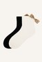 Women's Leopard Ribbon Detailed 2-Piece Cotton Socks I6675Axns