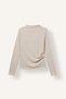 Side Gathered Slim Fit Half Turtleneck Long Sleeve Basic T-Shirt I8673Ax26Wn