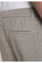 Regular Fit Mid Waist Straight Leg Men's Beige Trousers - 6