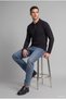 100% Cotton Regular Fit Polo Collar Pique Long Sleeve Basic T-Shirt J1274Ax26Wn - 6