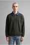 Boxy Fit Half-Zip Polo Collar Printed Sweatshirt I4918Ax26Wn - 2