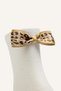 Women's Leopard Ribbon Detailed 2-Piece Cotton Socks I6675Axns - 5