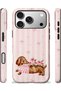 iPhone 17 Pro Compatible - Floral Dachshund, Double Layer Cover, Glossy Surface Protective Case - 2