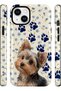 متوافق مع iPhone 15 - غطاء مزدوج الطبقات بتصميم كلب مزهر، غطاء حماية ذو سطح لامع - 2