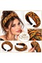 Luxury Artistic Knot Gold Gold Chain Pattern Knotted Crown Wide Filled Cambered Women's Crown Orange - 2