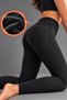 Women's Thermal Leggings Winter Warm Black Leggings with High Waist and Shaping Effect - 4