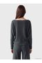 Anthracite Boat Neck Women's Bodysuit - 4