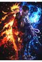 Naruto and Sasuke Anime Metal Poster - Magnetic Wall Art Print