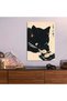 Black Cat Sushi Funny Metal Poster - Magnetic Wall Art Print - 5