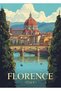 Florence, Italy Travel Metal Poster - Magnetic Wall Art Print