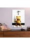 Teddy Bear at Urinal with Beer Funny Metal Poster - Magnetic Wall Art Print - 6