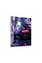Car in Rainy Cityscape Metal Poster - Magnetic Wall Art Print - 2