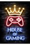 House of Gaming Metal Poster - Magnetic Wall Art Print