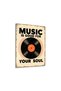 Music is Good Metal Poster - Magnetic Wall Art Print - 2