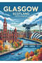 Glasgow Scotland Travel Metal Poster - Magnetic Wall Art Print
