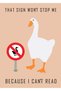 Goose Game funny gaming Metal Poster - Magnetic Wall Art Print
