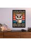 Coffee Owl Metal Poster - Magnetic Wall Art Print - 6