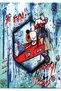 Snoopy Graffiti Pop Art Metal Poster - Magnetic Wall Art Print