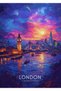 London Skyline Travel Metal Poster - Magnetic Wall Art Print
