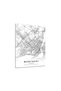 Montreal Quebec Canada City Map Metal Poster - Magnetic Wall Art Print - 2
