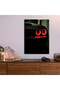 Dodge Challenger Red Glow Car Metal Poster - Magnetic Wall Art Print - 5