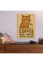 Coffee First Metal Poster - Magnetic Wall Art Print - 6