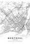 Montreal Quebec Canada City Map Metal Poster - Magnetic Wall Art Print