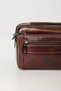 Men's Genuine Leather Hand and Shoulder Bag with Zipper, Multi-Compartment Daily Use Bag, Brown 31706 - 3