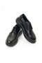 Italian Style Matte Leather Lace-Up Men's Shoes Black T15291-01 - 2