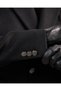 Slim Fit Double-Breasted Side Pocket Metal Buttoned Cashmere Men's Coat Black T20211-01 - 7