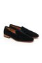 Italian Style Internal and External Natural Leather Suede Men's Shoes Black T15215-01