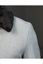 Italian Style Classic Mold Lapel Fur Collar Wool Blend Men's Coat Gray T14729 - 6