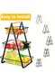 3-Layer storage rack, Fruit Storage rack, Vegetable Rack, Bread Display Stand for Kitchen, Fruit Bow - 5