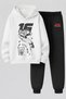 Charles Leclerc Printed 3-Yarn Quality Sweatshirt and Trackpants Children's Top-Bottom Set
