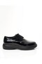 Italian Style Patent Leather Lace-Up Men's Shoes Black T15290-01 - 3