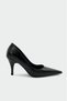 Pulina Black Pointed Toe Elegant Heel Classic Women's Stiletto