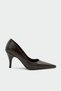 Pulina Bitter Brown Pointed Toe Elegant Heel Classic Women's Stiletto