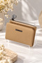 Women's Zippered Snap Fastener Multi-Compartment Small Wallet - 3