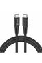 كابل USB-C إلى USB-C مغناطيسي، شحن سريع بقوة 100 واط، نقل بيانات بسرعة 480 ميجابت في الثانية، مصنوع من النايلون المنسوج، كابل Type-C بطول 1 متر.