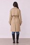 Women's Trench Coat with Tie Detail Trc02810 Beige - 4