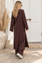 Women's Short Sleeve Crop Pants Long Cardigan Three-Piece Set - 6