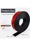 Adhesive Rubber Strips with Adhesive Backing Self Stick Neoprene Solid Rubber Sheets Rolls Strips fo - 6